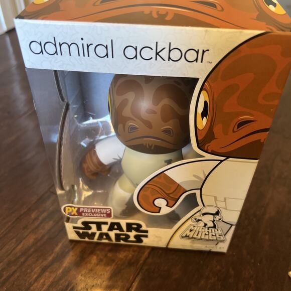 Star Wars Mighty Muggs Admiral Ackbar PX Previews Exclusive Toy Figure - Picture 6 of 6